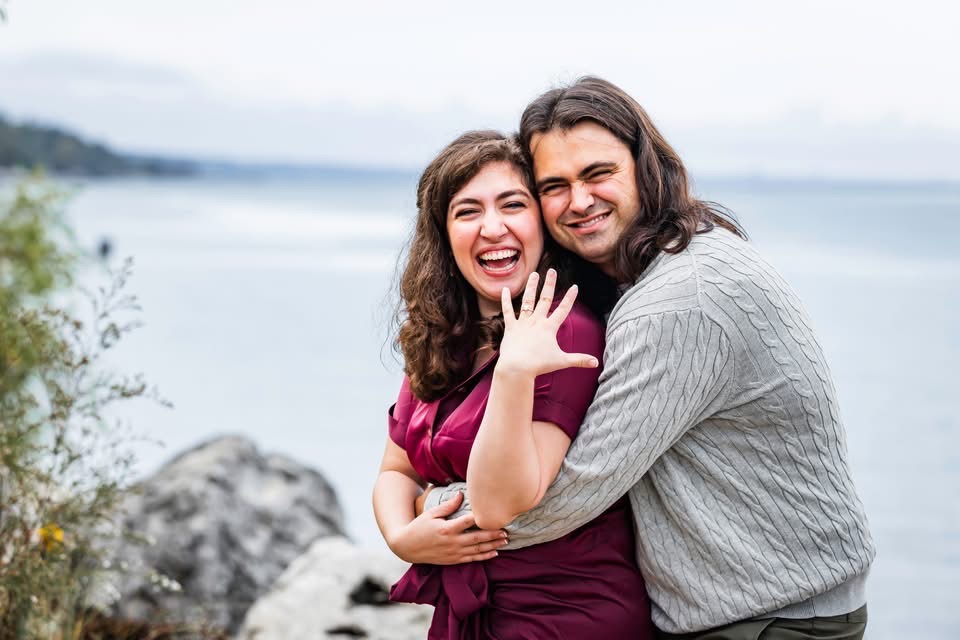 Fall wedding proposal Ft. Sheridan, Lake Fortest